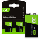Green Cell akkumulátor / akku 2x 9V HF9 Ni-MH 250mAh GR18 (GR18)