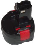 VHBW Elektromos kéziszerszámgép akkumulátor Bosch GSR 9.6-1, GSR 9.6-2, SPIT SDI 96 csavarhúzókhoz - 9.6V, NiMH, 3000mAh (800103112)