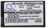 VHBW Drón akkumulátor : Parrot MCSAS00314, MCSAS00319, PF070238 - 550 mAh 3, 7 V Li-polimer (888201558)