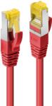 Lindy S/FTP CAT6a Patch Kábel 10 m - Piros (47298)