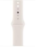 Apple Curea Smartwatch Apple MXLM3ZM/A pentru Watch 42mm, Sport Band, M/L (Alb) (MXLM3ZM/A)