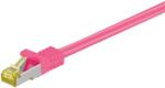 Goobay S/FTP CAT6a Patch Kábel 15 m - Rózsaszín (91650)