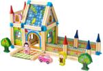 Eco Toys Fa építőkockák 6in1 ház 128db (MA429)