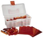 Q-BRICKS | 600 db-os vegyes piros, 100% kompatibilis építőkocka készlet (alapkockák)
