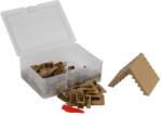Q-BRICKS | 150 db-os, 100% kompatibilis építőkocka készlet | bézs tetőelemek