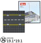 WANGE 905 | építőjáték alaplap nagy méretű kockákhoz - 100% kompatibilis minden más kedvelt márka nagy méretű kockáival | 12x12 - egyenes út