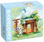 Qman K28007 Keepplay - Ash macska Milk tea shopja építőjáték - 100% kompatibilis minden más kedvelt márkával