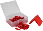 Q-BRICKS | 150 db-os, 100% kompatibilis építőkocka készlet | piros tetőelemek