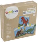Q-BRICKS | Dinoszauruszos készségfejlesztő mozaik építőjáték készlet