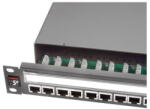 Molex Patch panel 19, 1U, PowerCat 5e, 24xRJ45, ecranat, suport de cabluri integrat, Graphite - Molex (PID-00030)
