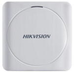 HIKVISION Cititor card Hikvision DS-K1801M, citeste carduri RFID Mifare, distanta citire: 50mm, comunicare: Wiegand 26/34 protocol, indicator LED de stare si alimentare; alimentare: 12VDC, IP65, dimen (DS-K1801