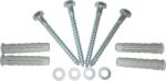 ELEMATIC Set fixare rackuri pe perete, capacitate 120Kg, contine 4 x diblu nylon + holsurub cap hexagonal 14 x 70mm + saibe plate - ELEMATIC (SFR4-14x70)