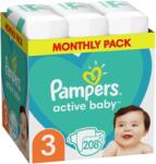 Pampers Scutece bebelusi Pampers - Active Baby 3, 208 buc (1007000148)