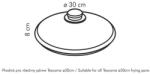 Tescoma UNICOVER Üvegfedő ø 30 cm (619030.00) - pepita