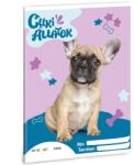 Ars Una Ars Una: Cuki állatok - Francia bulldog sima lapú füzet A/5 (53614261) - innotechshop