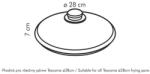 Tescoma UNICOVER Üvegfedő ø 28 cm (619028.00) - pepita