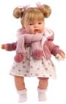 Llorens Llorens: Joelle 38cm-es baba hanggal kötött kabátban sállal (38358) - innotechshop