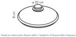 Tescoma UNICOVER Üvegfedő ø 32 cm (619032.00) - pepita