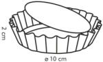 Tescoma DELÍCIA Hullámos szélű, kivehető belsejű sütőforma ø 10 cm, 4 db (623111.00) - pepita