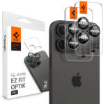 Spigen iPhone 14 Pro / 14 Pro Max / 15 Pro / 15 Pro Max / 16 Pro / 16 Pro Max Kameravédő Üvegfólia - Spigen Glas. tR EZ Fit Optik Pro - Fekete x 2 db (AGL05205)