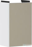 Hansgrohe XEVOLOS E 57, 5x34x24, 5 cm-es 1 ajtós, balos fali szekrény mosdó nélkül, matt fehér/texturált bronz 54166390 (54166390)