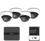 Milesight Kit supraveghere video Milesight 4 buc camera Dome MS-C2973-PD + 1 buc NVR MS-N1004-UPC (KIT4MINIDOME2MP) - edanco