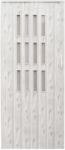 GMM Usa de interior plianta cu geam tip acordeon, 203x80cm, stejar alaska deschis, 6mm