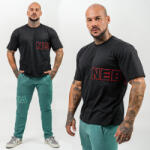NEBBIA - Rövidujjú férfi póló DEDICATION 709 (black) (XXL) - NEBBIA