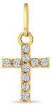 Bebe Gold Pandant din Aur 14K pentru Copii, model Cruce cu Pietre CZ