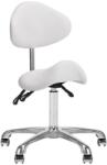 Giovanni Scaun cosmetic Saddle cu spatar Giovanni 1004 Culoare: alb