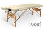 TANDEM Masa de masaj pliabila TANDEM Profi W2D Culoare: cremă
