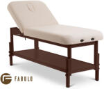 Fabulo Pat de masaj fix Fabulo SPA Lux V2 Dark Set Culoarea tapițeriei: cremă, Lățimea șezlongului: 81 cm