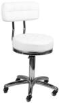 BeautyOne Scaun cosmetic cu spatar BeautyOne LUX Culoare: alb