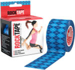 RockTape Banda de kinesiologie RockTape Design - Argyle Blue