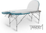 TANDEM Masa de masaj pliabila TANDEM Profi A3D Oval Duo Culoare: alb-turcoaz