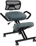 Kondela Scaun ergonomic in genunchi RUFUS Culoare: gri închis