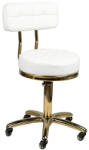 BeautyOne Scaun cosmetic cu spatar BeautyOne AM-961 Culoare: alb