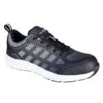 Portwest FT15 Steelite Tove Trainer munkavédelmi cipő fekete/fehér színben S1P (FT15BKW41)