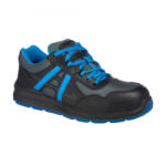 Portwest FT60 Compositelite Mersey Trainer munkavédelmi cipő fekete/kék színben S1P (FT60BKB48)