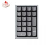 Keychron Q0 Mechanical Swappable RGB USB Gateron G Pro Red Numeric Keyboard Grey (Q0-D1)