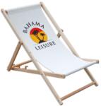 ROJAPLAST Bahama leisure bükkfából készült állítható nyugágy - fehér