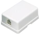 USE TS 1M/WH Tel. aljzat, 1x6P4C, fehér