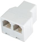 Use Bliszter TS 17-2X Tel. elosztó, 6P4C, 1a-2a, fehér