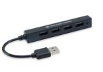 Conceptronic HUBBIES05B hálózati csatlakozó USB 2.0 480 Mbit/s Fekete (HUBBIES05B)