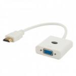 Elmak Savio CL-27B 0, 1 M HDMI A-típus (Standard) VGA (D-Sub) Fehér video átalakító kábel (CL-27/B)
