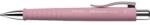 Faber-Castell Golyóstoll, 0, 7 mm, nyomógombos, rózsaszín tolltest, FABER-CASTELL "Poly Ball", kék (tfc241127) - irodaszer