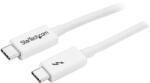 StarTech StarTech. com TBLT3MM1MW Thunderbolt kábel 1 M 20 Gbit/s Fehér (TBLT3MM1MW)