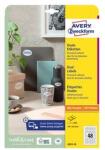 Avery Etikett AVERY L6241-10 40x20 mm univerzális ovális 10 ív/csomag (6241-10) - irodaszer