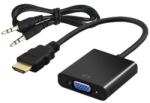 SAVIO CL-23/B video átalakító kábel 0, 5 M VGA (D-Sub) HDMI A-típus (Standard) Fekete (SAVIO CL-23B)