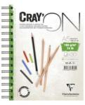 Clairefontaine Művészeti rajztömb Clairefontaine CrayON A/5 30 lap 160g spirálos fehér (p9210-0377)